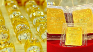 Giá vàng hôm nay chiều 28/7: Vàng trong nước 'mất giá' liên tục, chênh lệch 'cực khủng' với thế giới