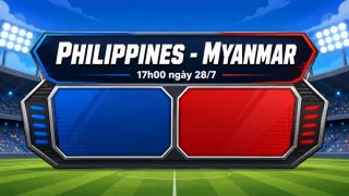Trực tiếp bóng đá Philippines vs Myanmar, 17h ngày 28/7 - Link xem trực tiếp AFF Cup 2026 trên VTV6