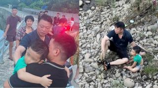Lời kể của cán bộ xã ở Thái Nguyên bơi gần 100m giữa dòng nước xiết để cứu cháu bé 4 tuổi