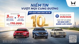 Honda Việt Nam giới thiệu chương trình bảo hành chính hãng lên tới 10 năm dành cho khách hàng Ôtô