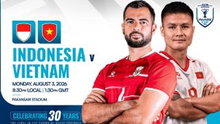 Trực tiếp bóng đá Indonesia vs Việt Nam hôm nay 3/8 - Link xem trực tiếp AFF Cup 2026 trên VTV6