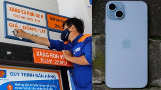 Giá xăng dầu hôm nay 7/8 hạ nhiệt sâu, E5 giảm gần 700 đồng/lít, giá iPhone 15 Plus giảm thủng đáy