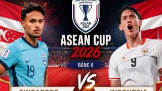 Kết quả bóng đá Singapore vs Indonesia - Cập nhật link xem trực tiếp AFF Cup 2026 mới nhất.