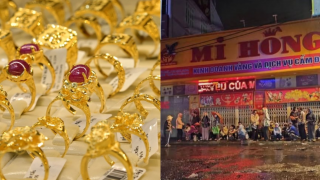 Giá vàng hôm nay 9/8 mới nhất: Vàng SJC nhẫn 9999 tăng vọt, người dân xếp hàng từ đêm chờ giao dịch