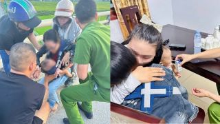 Nghệ An: Danh tính người mẹ ôm con nhỏ lên cầu vượt làm điều dại dột, công an giải cứu kịp thời
