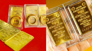 Giá vàng hôm nay trưa 19/8: Vàng miếng vàng nhẫn 'thi nhau' giảm giá, vàng thế giới rung lắc mốc cao