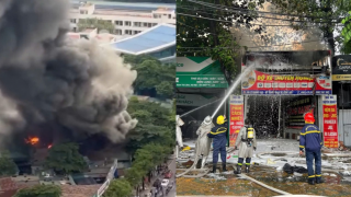 Hà Nội: Cháy lớn trên đường Lê Quang Đạo, lực lượng chức năng nhanh chóng dập lửa