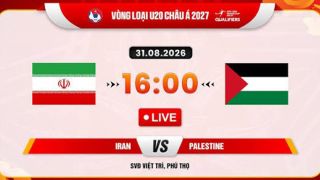Link xem TRỰC TIẾP bóng đá U20 Iran vs U20 Palestine hôm nay 31/8 - TV360, VFF trực tiếp VL U20 châu Á 2027