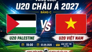 TV360 trực tiếp bóng đá U20 Việt Nam vs U20 Palestine - Link xem trực tiếp Vòng loại U20 châu Á 2027