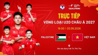 Xem trực tiếp bóng đá U20 Việt Nam vs U20 Palestine ở đâu, kênh nào? TV360 trực tiếp VL U20 châu Á 2027 hôm nay