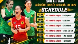 VTV trực tiếp bóng chuyền nữ VTV Bình Điền Long An vs Kinh Bắc Bắc Ninh - Link xem bóng chuyền U23 VĐQG 2026