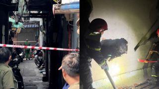 Hiện trường vụ cháy nhà trong hẻm ở TPHCM khiến 2 người tử vong, 5 người bị thương