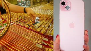 Giá vàng hôm nay chiều 18/9: Vàng SJC, vàng 9999 tăng gần 2 triệu đồng mỗi lượng, iPhone 15 Plus rẻ bèo