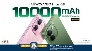 vivo V80 Lite 5G lập KỶ LỤC GUINNESS THẾ GIỚI™ với 32 giờ 37 phút sử dụng liên tục nhờ trang bị Pin BlueVolt 10.000mAh