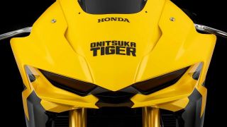 Honda kết hợp Onitsuka Tiger, CB750 Hornet hóa mãnh hổ vàng đen cực chất