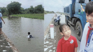 Diễn biến gây chú ý vụ nam sinh lớp 11 không biết bơi vẫn sẵn sàng xuống sông cứu hai anh em nhỏ