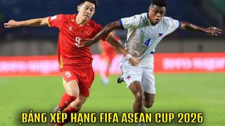 Bảng xếp hạng FIFA ASEAN Cup 2026 mới nhất: ĐT Việt Nam xếp sau Thái Lan sau trận thắng Philippines