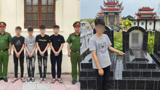 Hải Phòng: Nam sinh thực hiện thử thách phản cảm tại nghĩa trang sau khi thua kèo TikTok