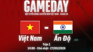 Xem trực tiếp bóng chuyền Việt Nam vs Ấn Độ ở đâu, kênh nào? Link trực tiếp bóng chuyền ASIAD 2026