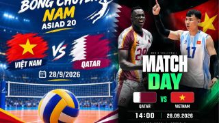 Kết quả bóng chuyền Việt Nam vs Qatar - Cập nhật kết quả thi đấu bóng chuyền nam ASIAD 2026