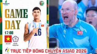 Trực tiếp bóng chuyền Việt Nam vs Đài Loan 17h ngày 3/10 - VTV trực tiếp bóng chuyền nam ASIAD 2026?