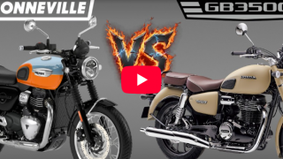 Triumph Bonneville T40 đụng độ Honda GB350C: 398cc đấu 348cc, ai mới là vua xe cổ?