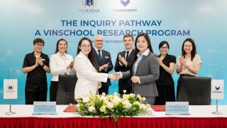 Vinschool và VinUni hợp tác phát triển năng lực nghiên cứu cho học sinh THPT