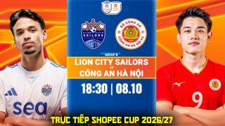 FPTPlay trực tiếp bóng đá Lion City vs CAHN 18h30 ngày 8/10 - Link trực tiếp Cúp C1 Đông Nam Á hôm nay
