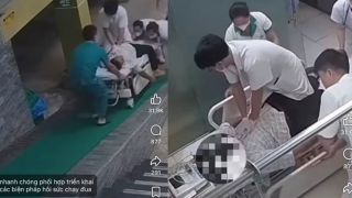 Thân thế bác sĩ trẻ ngồi trên băng ca ép tim cứu bệnh nhân ngừng tuần hoàn tại Nghệ An