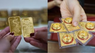 Giá vàng 14/10: Vàng SJC, nhẫn 9999 tiếp tục lùi sâu, Bảo Tín Mạnh Hải, PNJ, DOJI cùng giảm mạnh