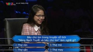 7 chú lùn trong truyện Bạch Tuyết làm nghề gì? Người chơi phải dùng 2 quyền trợ giúp, 73% khán giả chọn sai