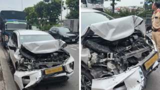 Nguyên nhân xe khách giường nằm chở 20 người tông liên hoàn 4 ô tô trước chợ đầu mối Thủ Đức