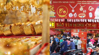 Bảng giá vàng hôm nay trưa 18/10: Vàng SJC vàng 9999 đảo giảm thêm, thị trường 'đỏ lửa' từng giờ