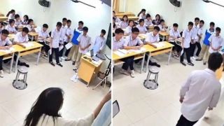 Vụ học sinh lao lên bục giảng đánh cô giáo ở Hà Nội: Hiệu trưởng lên tiếng, lộ tình trạng mới nhất