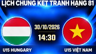 LINK xem trực tiếp U15 Việt Nam vs U15 Hungary - Trực tiếp bóng đá U15 World Cup 2026 hôm nay 30/10