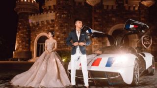 Minh Nhựa và vợ hai Mina Phạm 'xuất thần' bên siêu xe triệu đô