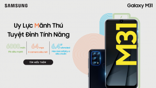 Samsung giới thiệu Galaxy M31 tại Việt Nam: Pin 6.000mAh, camera 64MP giá 6.5 triệu