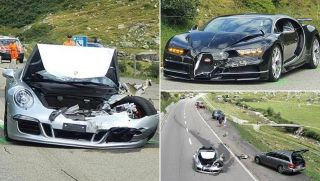 Tài xế siêu xe Bugatti Chiron gây tai nạn 'triệu đô' chỉ vì lí do ngớ ngẩn 