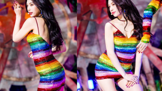 Nữ thần sắc đẹp Kpop tung ảnh hậu trường cùng bộ váy ngắn 'huyền thoại': Fan ngộp thở vì quá sexy