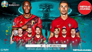 Trực tiếp bóng đá Bỉ vs Bồ Đào Nha - Vòng 1/8 Euro 2021: Link VTV3 HD nhanh, chính xác nhất