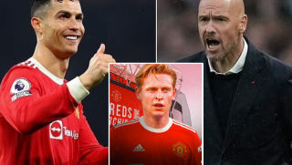 Tin chuyển nhượng bóng đá Anh 20/6: Ten Hag thẳng tay loại Ronaldo; MU bất ngờ có sao thay De Jong
