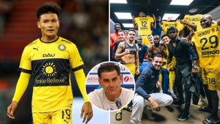 Pau FC thăng tiến vượt bậc trên BXH Ligue 2, HLV Tholot phản ứng bất ngờ sau 'kỳ tích' của Quang Hải