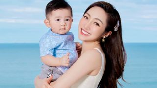 Con trai cưng của Chi Bảo và Lý Thùy Chang 'đốn tim' CĐM với loạt ảnh dễ thương