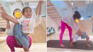 Mới 2 tuổi, Lisa con gái Hồ Ngọc Hà đã ‘nhào lộn’ với những động tác Yoga cực khó gây bất ngờ