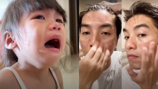 Con gái 'Quý Ròm' - Kính Vạn Hoa 'khóc thét' khi nhìn thấy mặt bố sau khi đi tân trang