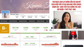 Kênh của Nữ YouTuber Việt hướng dẫn xin tiền từ đàn ông qua Tinder có thể kiếm 20 triệu đồng/tháng