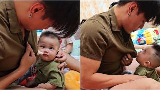 CĐM cười nghiêng ngả trước hình ảnh Lê Dương Bảo Lâm cho con bú sữa