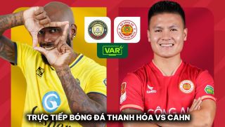 Trực tiếp bóng đá Thanh Hóa vs CAHN - Vòng 14 V.League: Tân HLV ĐT Việt Nam nhận món quà từ Quang Hải?