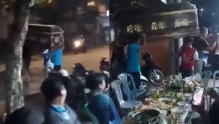 CĐM xôn xao khi lại xuất hiện thêm một nhóm người khiêng quan tài nhảy múa kỳ quái giữa đêm