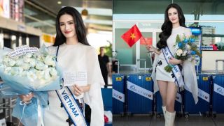 Hoa hậu Ý Nhi lên đường thi Miss World, sự vắng mặt của một người dấy lên nghi ngờ đã 'tan vỡ'
